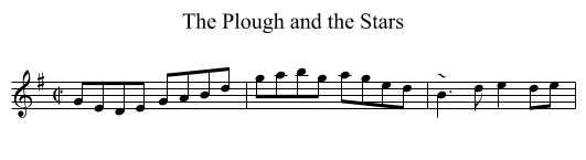 Plough and the Stars, The - staff notation