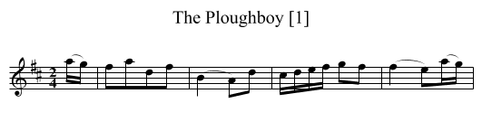 Ploughboy [1], The - staff notation