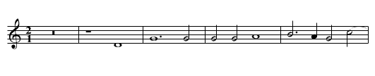 Plus n'estes ma maistresse - staff notation