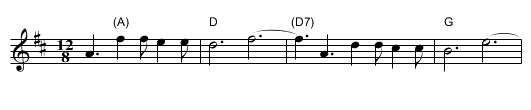 Po Kare Kare Ana - staff notation