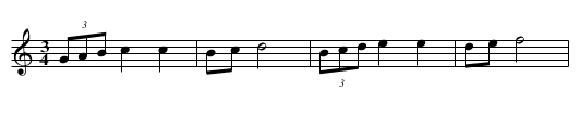 Pod jaworem lozenko - staff notation