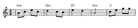 Pod Moskovniye Vechera - staff notation