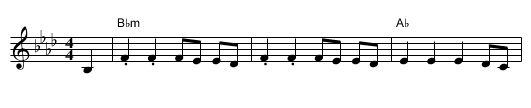 Pogonisios - staff notation