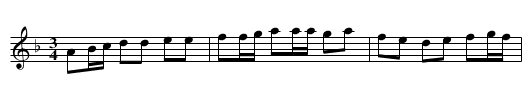 Pohlonesse ur Elias Annells notbok - staff notation