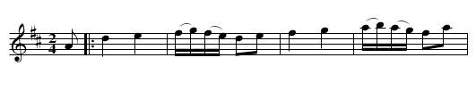 Pohlsk dans - staff notation