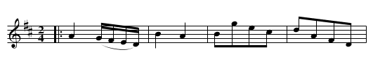 Pohlsk dans - staff notation