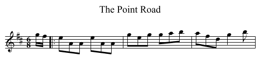 Point Road, The  - staff notation