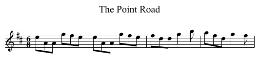 Point Road, The  - staff notation