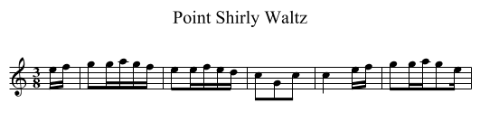 Point Shirly Waltz - staff notation