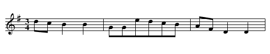 Pojechal pan z chartami na pole - staff notation