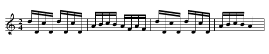 Polca de Correza (Polka pique de Correze) - staff notation