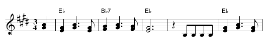Poletni Vecer - staff notation