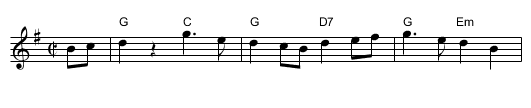 Polharrow Burn - staff notation