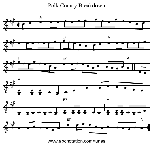 Polk County Breakdown - staff notation