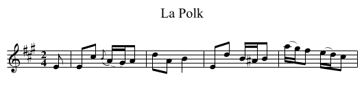 Polk, La - staff notation
