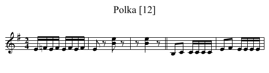 Polka [12] - staff notation