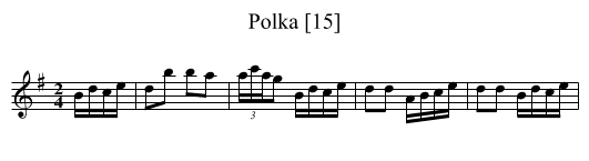 Polka [15] - staff notation