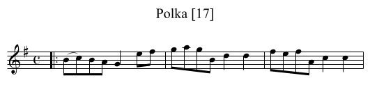 Polka [17] - staff notation