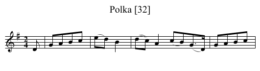 Polka [32] - staff notation