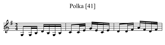 Polka [41] - staff notation