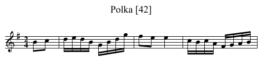Polka [42] - staff notation