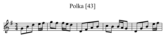 Polka [43] - staff notation