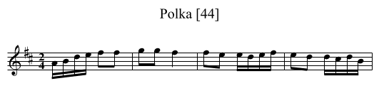 Polka [44] - staff notation