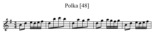 Polka [48] - staff notation