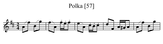 Polka [57] - staff notation