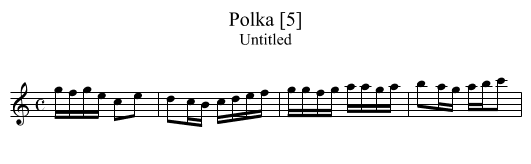 Polka [5] - staff notation
