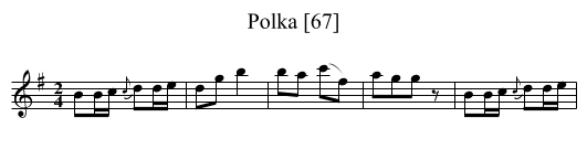 Polka [67] - staff notation