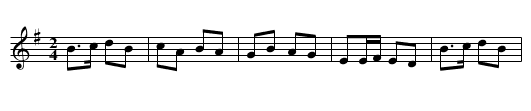Polka Bognolaise 2 - staff notation