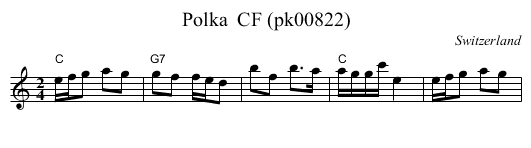Polka  CF (pk00822) - staff notation