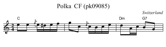 Polka  CF (pk09085) - staff notation