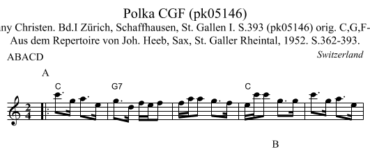 Polka CGF (pk05146) - staff notation