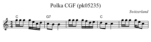 Polka CGF (pk05235) - staff notation