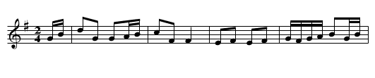 Polka de Baugy - staff notation