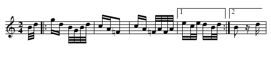 Polka de Chabassier - staff notation