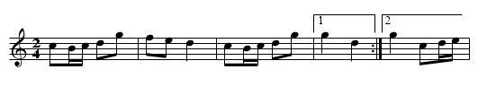 Polka de l'Aveyron - staff notation