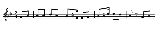 Polka d&egrave;l Grawi&egrave;te - staff notation