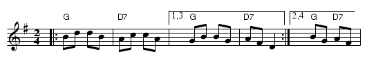 Polka des Allumettes - staff notation
