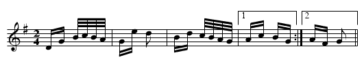 Polka d'Olt - staff notation