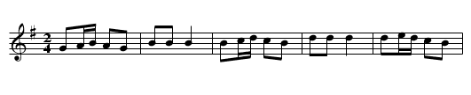 Polka d'Uzeste - staff notation
