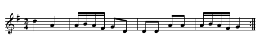 Polka d'Ygrande - staff notation