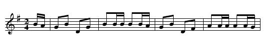 Polka fr Bleckinge - staff notation