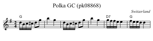 Polka GC (pk08868) - staff notation