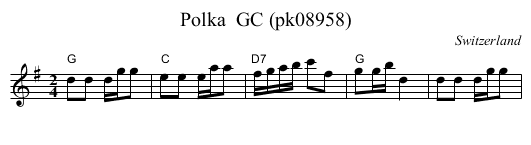 Polka  GC (pk08958) - staff notation