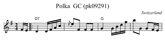 Polka  GC (pk09291) - staff notation