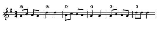 Polka Keturine - staff notation