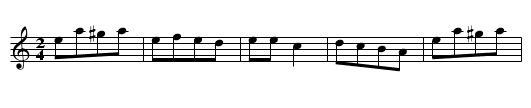 Polka Koketka - staff notation
